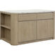 Romilly White / Light Wash Kitchen Island